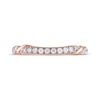 Thumbnail Image 3 of THE LEO Diamond Wedding Band 1/5 ct tw 14K Rose Gold