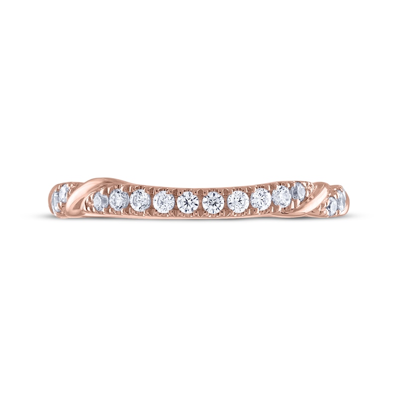 Main Image 3 of THE LEO Diamond Wedding Band 1/5 ct tw 14K Rose Gold