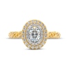 Thumbnail Image 3 of THE LEO First Light Diamond Oval-Cut Engagement Ring 3/4 ct tw 14K Two-Tone Gold