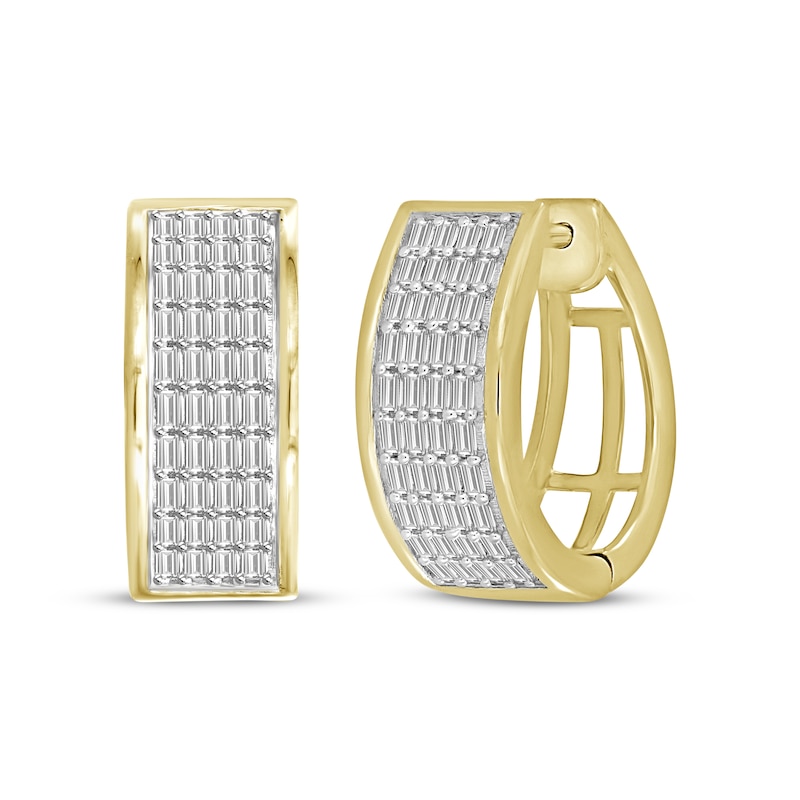 Men's 1/2 Ct. T.W. Diamond Hoop Earrings