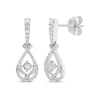 Thumbnail Image 1 of Love Entwined Diamond Drop Earrings 1/4 ct tw 10K White Gold