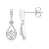 Thumbnail Image 3 of Love Entwined Diamond Drop Earrings 1/4 ct tw 10K White Gold