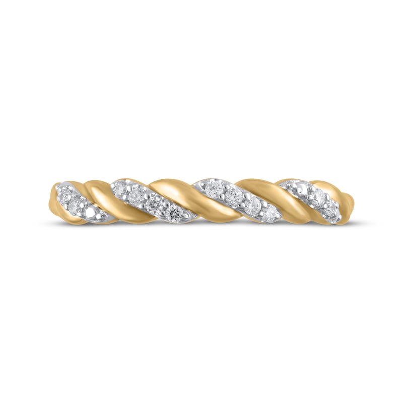 Main Image 3 of Lab-Grown Diamonds by KAY Anniversary Band 1/15 ct tw 10K Yellow Gold