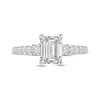 Thumbnail Image 3 of Lab-Grown Diamonds by KAY Emerald-Cut Engagement Ring 2 ct tw 14K White Gold