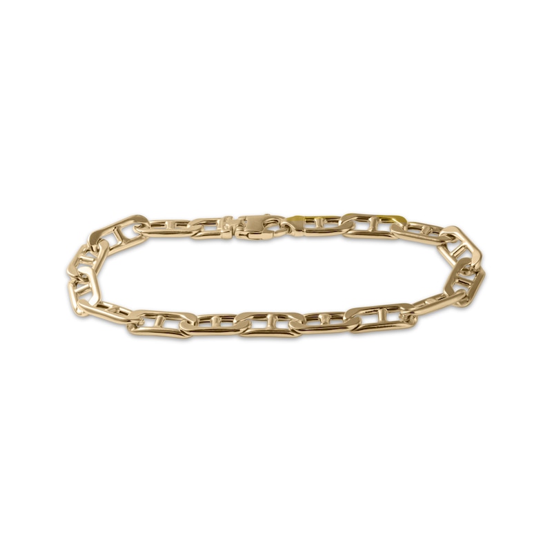 Main Image 1 of Hollow Mariner Chain Bracelet 7mm 10K Yellow Gold 8.5&quot;