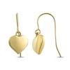 Thumbnail Image 0 of Hollow Heart Drop Earrings 14K Yellow Gold