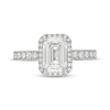 Thumbnail Image 2 of Neil Lane Artistry Heritage Emerald-Cut  Lab-Grown diamond Halo Engagement Ring 2-3/4 ct tw Platinum