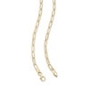 Thumbnail Image 2 of Hollow Graduated Paperclip Chain Necklace 10K Yellow Gold 18&quot;