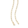 Thumbnail Image 3 of Hollow Graduated Paperclip Chain Necklace 10K Yellow Gold 18&quot;