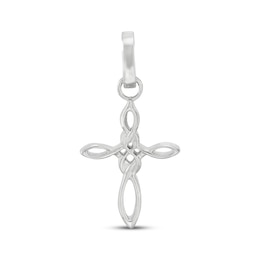 Charmed Memories Looping Cross Charm Sterling Silver