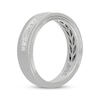 Thumbnail Image 2 of Neil Lane Artistry Men's Round & Baguette-Cut Lab-Grown Diamond Wedding Band 1/2 ct tw 14K White Gold