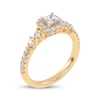 Thumbnail Image 2 of Lab-Grown Diamonds by KAY Princess-Cut Halo Engagement Ring 3/4 ct tw 14K Yellow Gold