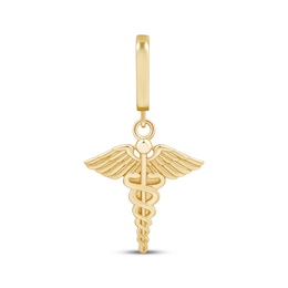 Charmed Memories Caduceus Charm 10K Yellow Gold