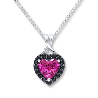 Antique Silver Paperclip Chain LV Pink Heart Necklace – Petals Jewelry  Designs by Brandi Crain