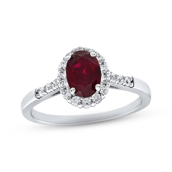 Lab-Created Ruby Sapphire Sterling Silver Ring