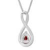 Thumbnail Image 4 of Lab-Created Ruby Necklace Sterling Silver