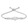 Thumbnail Image 1 of Lab-Created White Sapphire Bolo Bracelet Sterling Silver