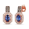 Thumbnail Image 1 of Le Vian Sapphire Earrings 1/2 ct tw Diamonds 14K Strawberry Gold