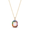 Thumbnail Image 1 of Le Vian Multi-Gemstone Necklace 1/20 ct tw Diamonds 14K Honey Gold 18&quot;