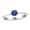 Thumbnail Image 0 of Blue Sapphire & Diamond Accent Ring 10K White Gold