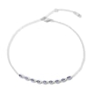 Thumbnail Image 0 of Blue Lab-Created Sapphire Anklet Sterling Silver 11" Adjustable