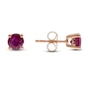 Thumbnail Image 0 of Ruby Stud Earrings 10K Rose Gold