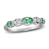 Thumbnail Image 1 of Le Vian Emerald & Diamond Stacking Ring 1/6 ct tw Diamonds 14K Vanilla Gold