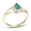 Thumbnail Image 1 of Emerald & Diamond Ring 1/20 ct tw 10K Yellow Gold