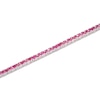 Thumbnail Image 1 of Lab-Created Ruby Line Bracelet Sterling Silver 7.25"