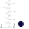 Thumbnail Image 2 of Blue Lab-Created Sapphire Stud Earrings Sterling Silver