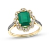 Thumbnail Image 1 of Le Vian Emerald Ring 3/8 ct tw Diamonds 14K Honey Gold