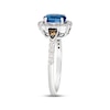 Thumbnail Image 3 of Le Vian Creme Brulee Blue Sapphire Ring 1/2 ct tw Diamonds 14K Vanilla Gold