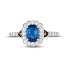 Thumbnail Image 4 of Le Vian Creme Brulee Blue Sapphire Ring 1/2 ct tw Diamonds 14K Vanilla Gold