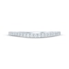 Thumbnail Image 2 of Diamond Curved Wedding Band 1/5 ct tw 14K White Gold