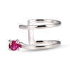 Thumbnail Image 1 of Lab-Created Ruby Ear Cuff Sterling Silver