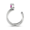 Thumbnail Image 3 of Lab-Created Ruby Ear Cuff Sterling Silver