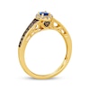 Thumbnail Image 3 of Le Vian Oval-Cut Blue Sapphire Ring 1/3 ct tw Diamonds 14K Honey Gold