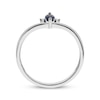 Thumbnail Image 2 of Marquise-Cut Blue Sapphire & Round-Cut Diamond Ring 1/20 ct tw 10K White Gold