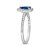 Thumbnail Image 1 of Le Vian Pear-Cut Sapphire Ring 3/8 ct tw Diamonds 14K Vanilla Gold