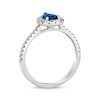 Thumbnail Image 2 of Le Vian Pear-Cut Sapphire Ring 3/8 ct tw Diamonds 14K Vanilla Gold