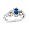 Thumbnail Image 1 of Le Vian Oval-Cut Sapphire Ring 1/5 ct tw Diamonds 14K Vanilla Gold