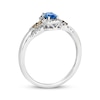 Thumbnail Image 3 of Le Vian Oval-Cut Sapphire Ring 1/5 ct tw Diamonds 14K Vanilla Gold