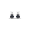 Thumbnail Image 2 of Round-Cut Sapphire & Diamond Earrings 1/15 ct tw 10K White Gold