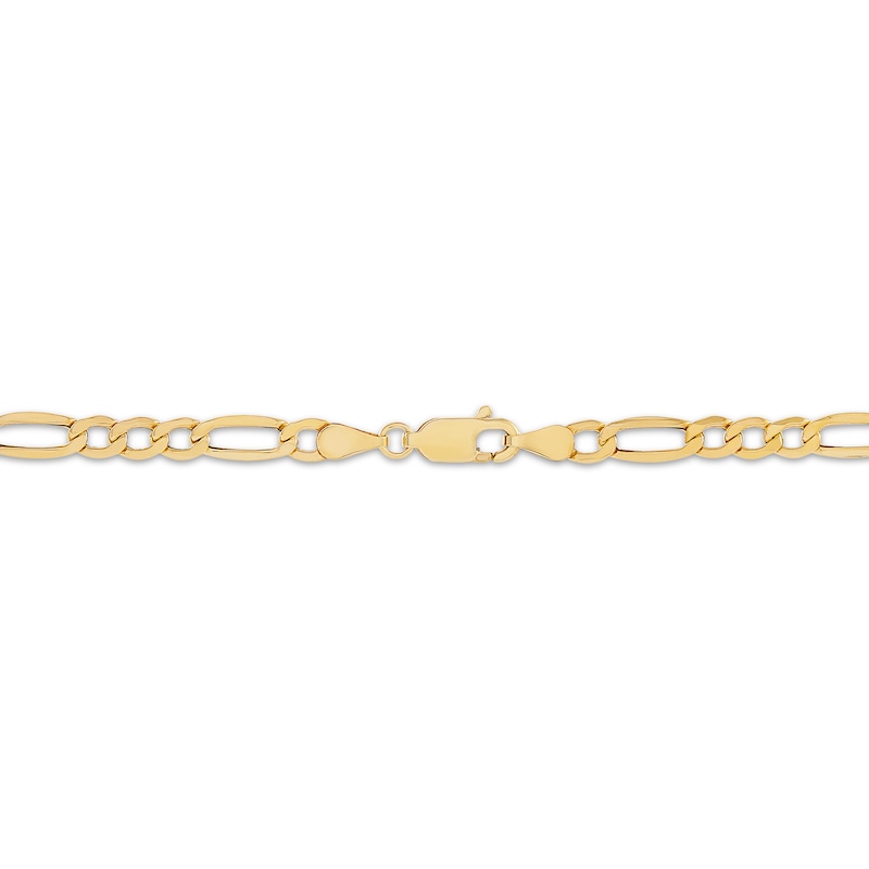 Main Image 2 of Hollow Figaro Chain Necklace 3.9mm 10K Yellow Gold 22&quot;