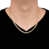 Thumbnail Image 4 of Hollow Figaro Chain Necklace 3.9mm 10K Yellow Gold 22&quot;