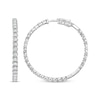 Thumbnail Image 1 of Lab-Grown Diamonds by KAY Inside-Out Hoop Earrings 3 ct tw 14K White Gold