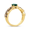 Thumbnail Image 2 of Le Vian Venetian Mosaic Emerald Ring 5/8 ct tw Diamonds 14K Honey Gold