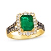 Thumbnail Image 1 of Le Vian Emerald Ring 1/2 ct tw Diamonds 14K Honey Gold