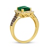 Thumbnail Image 3 of Le Vian Emerald Ring 1/2 ct tw Diamonds 14K Honey Gold