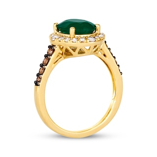 Le Vian Emerald Ring 3/8 ct tw Diamonds 14K Honey Gold | Kay